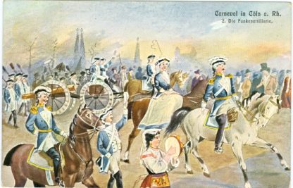 Karneval, Köln, Die Funkenartillerie, um 1910