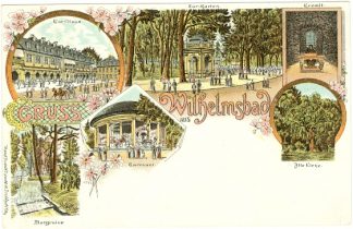 Hanau - Wilhelmsbad, Farb-Litho, um 1900/10