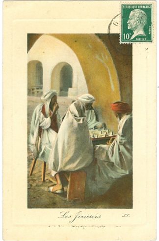 Männer beim Brettspiel, Algerien 1923