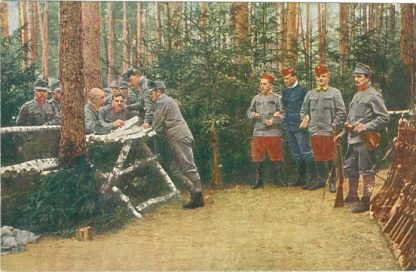 1. WK, Österr.-Ungarische Offiziersberatung im russischen Wald