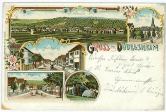 Büdingen - Düdelsheim, Farb-Litho, 1913