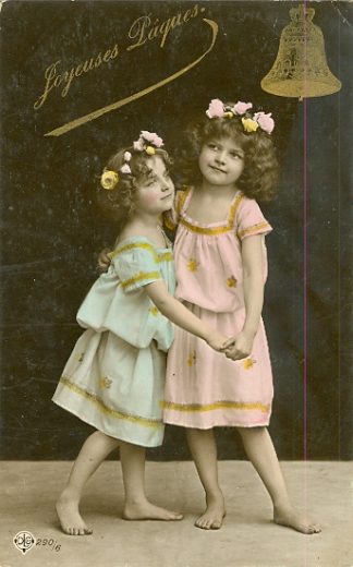 Ostern, Mädchen, Glocke, um 1910