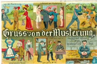 Musterung, Gruss v.d. Musterung, 1912