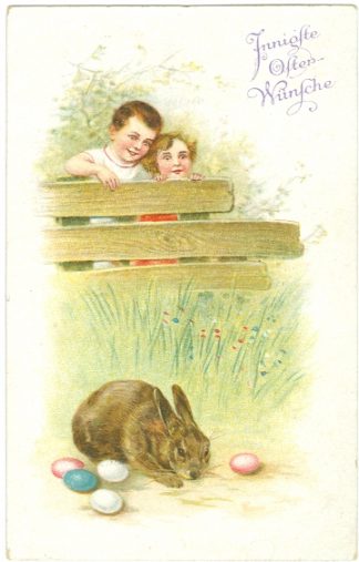 Ostern, Kinder, Hase, um 1910/20