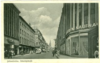 Gelsenkirchen, Bahnhofstrasse mit Westfalen Kaufhaus