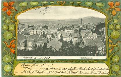 Giessen, Jugendstil AK, 1900