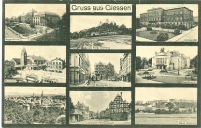 Giessen, AK mit 9 kleinen Ansichten, 1926