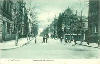 Gelsenkirchen, Kaiserstrasse mit Ständehaus, 1908