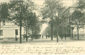 Gelsenkirchen, Kaiserstrasse mit Kutsche, 1903