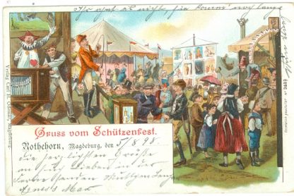 Magdeburg / Rothehorn, Schützenfest / Volksfest, 1898