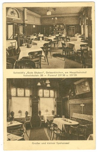 Gelsenkirchen, "Schmidt`s Gute Stuben", um 1920/30
