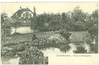 Gelsenkirchen, Partie im Stadtgarten, um 1910