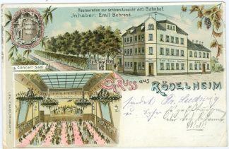 Frankfurt - Rödelheim, Farb-Litho, 1901