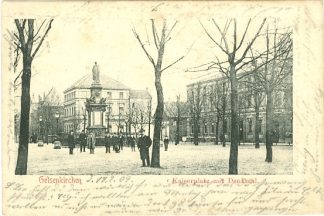 Gelsenkirchen, Kaiserplatz mit Denkmal, 1903