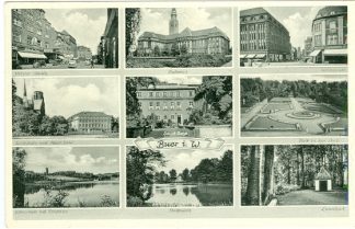 Gelsenkirchen - Buer, AK mit 9 Ansichten, 1953