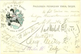 Studentika, Giessen, Philologisch-Historischer Verein, 1909