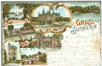 Schwerin, Farb-Litho, 1901