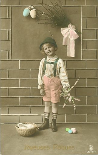 Ostern, Kind, Eier, 1914