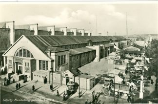 Leipzig, Ausstellungsgelände m. Linden Restaurant, ca. 40er J.