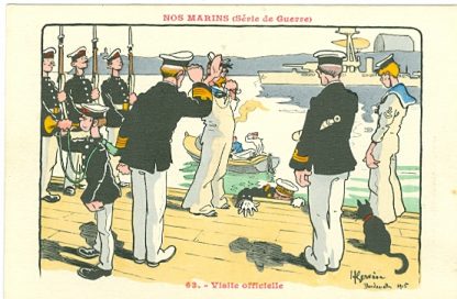 Militär, Marine, Humor, sign. Gervese