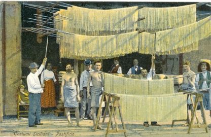 Italien, Nudeln, Nudelherstellung, um 1910