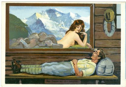 Erotik, "Der Traum von der Jungfrau", um 1920