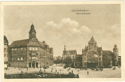 Gelsenkirchen, Bahnhofsplatz, 1918