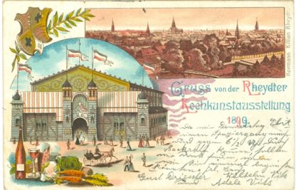 Rheydt, Kochkunstausstellung 1899, Farb-Litho