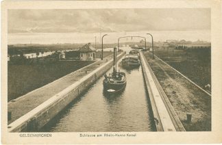 Gelsenkirchen, Schleuse am Rhein-Herne Kanal, um 1920/30