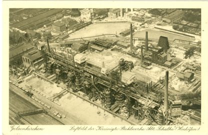 Gelsenkirchen, Luftbild Ver. Stahlwerke Abt. Schalke, um 1920/30