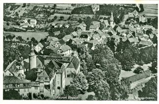 Birstein, Fliegeraufnahme, m. Unterschrift des Prinzen, 1953