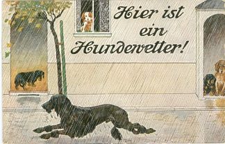 Hunde, Dackel im Regen, 1912
