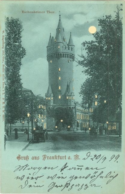 Frankfurt / Main, Eschenheimer Tor, Halt ins Licht