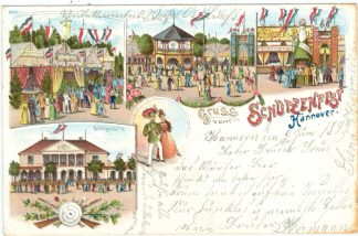 Hannover, Farb-Litho, Schützenfest, 1899