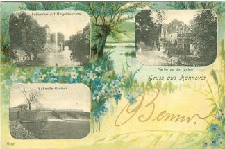 Hannover, Mehrbild Künstler-AK, 1900