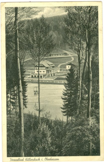 Hirzenhain, Strandbad Hillersbach, um 1930/40