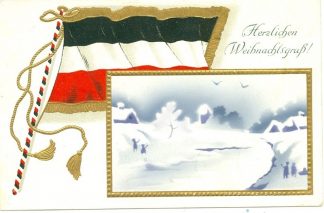 Weihnachten, Patriotik Prägekarte, 1. WK, 1915