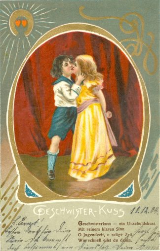 Kinder, Jugendstil, "Geschwister Kuss", 1904