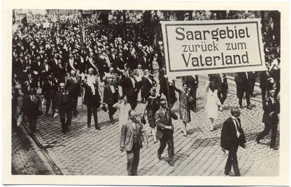 Saarabstimmung, Demonstration während d. Sängerbundfestes, 1935