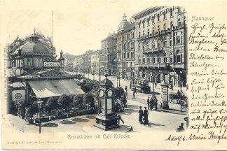 Hannover, Georgstrasse mit Cafe Kröpcke, 1904