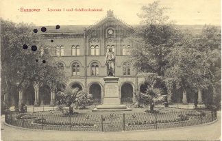 Hannover, Lyzeum I u. Schillerdenkmal, 1911
