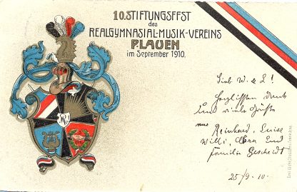 Plauen, 10. Stiftungsfest des Realgymn.-Musik-Vereines, 1910