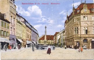 Saarbrücken, St. Johann, Marktplatz, Feldpost 1918