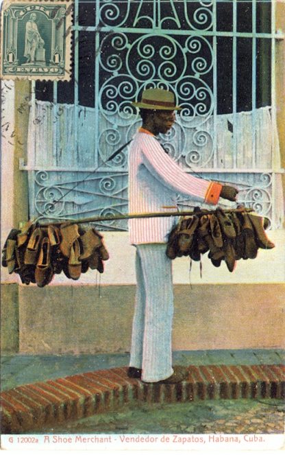 Schuhe, Schuhverkäufer, Havana, Cuba, um 1910/20