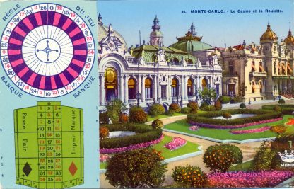 Monaco, Montecarlo, Casino, Roulette, 1952