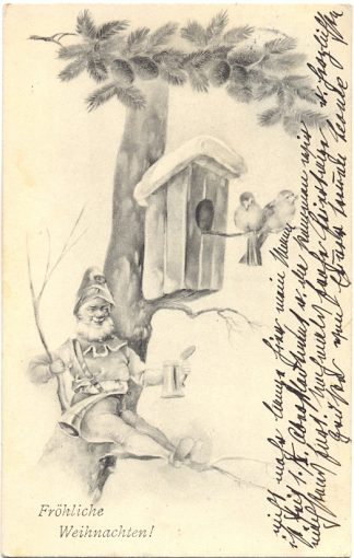 Weihnachten, Zwerg mit Bierkrug, 1913