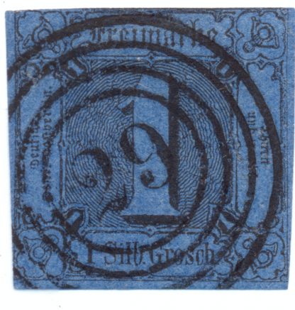 Thurn u Taxis, Michel Nr. 4, Stempel "29", Hanau