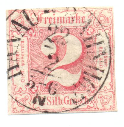 Thurn u Taxis, Hanau, Stempel "Hanau - Bahnhof"