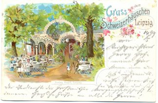 Leipzig, Schweizerhäuschen, Farb-Litho, 1899