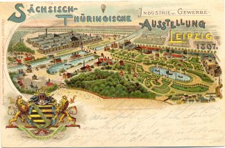 Leipzig, Sächs.-Thür. Ausstellung, Farb-Litho, 1897